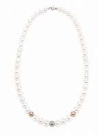 Necklace Idee Preziose dal 1987 Woman in White Gold Perla IP.CK18M/2P